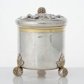 Hans Richter, dryckeskanna, silver, Stockholm (1661-1695 (1711-), före 1689. Barock.