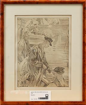CARL WILHELMSON, etsning, sign o dat i plåt, 1924.