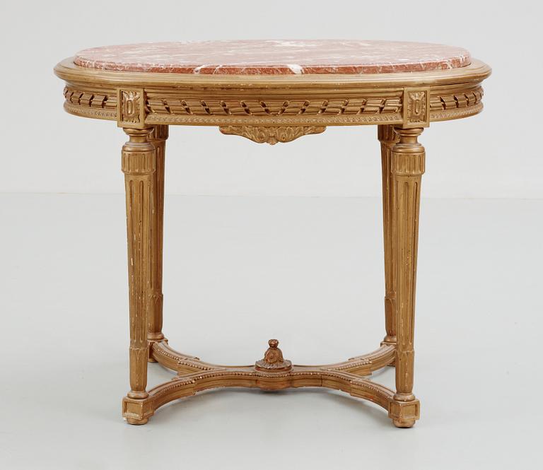 SALONGSGRUPP, 11 delar. Gustaviansk stil. 1900-tal.