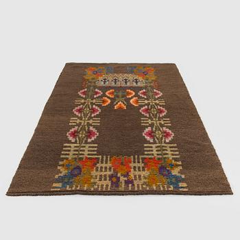 Bench rug, early 20th century. Circa 235 x 125 cm.
