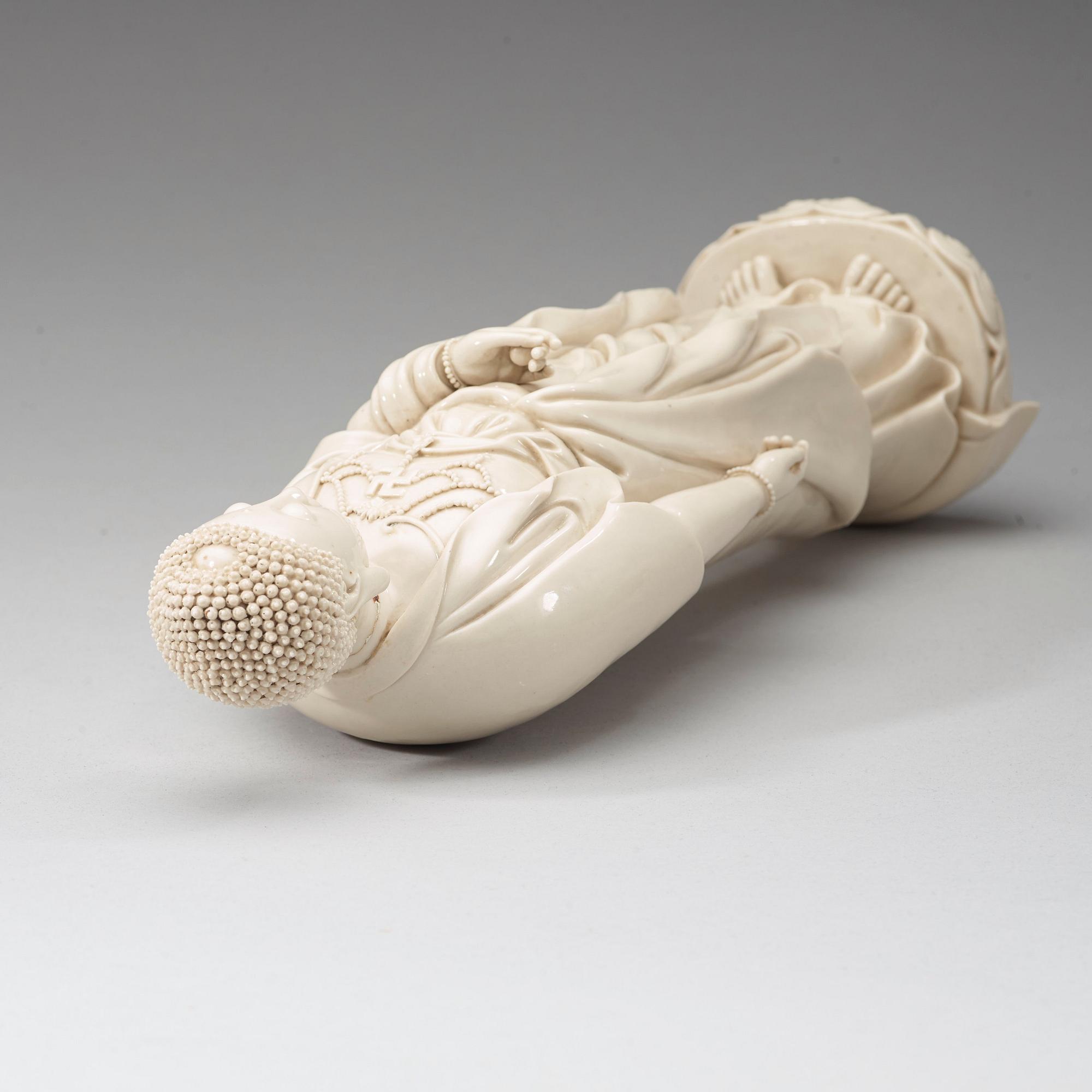FIGURIN, blanc de Chine. Qingdynastin (1644-1912).