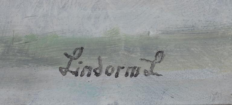 Lindorm Liljefors, Fox in a winter landscape.