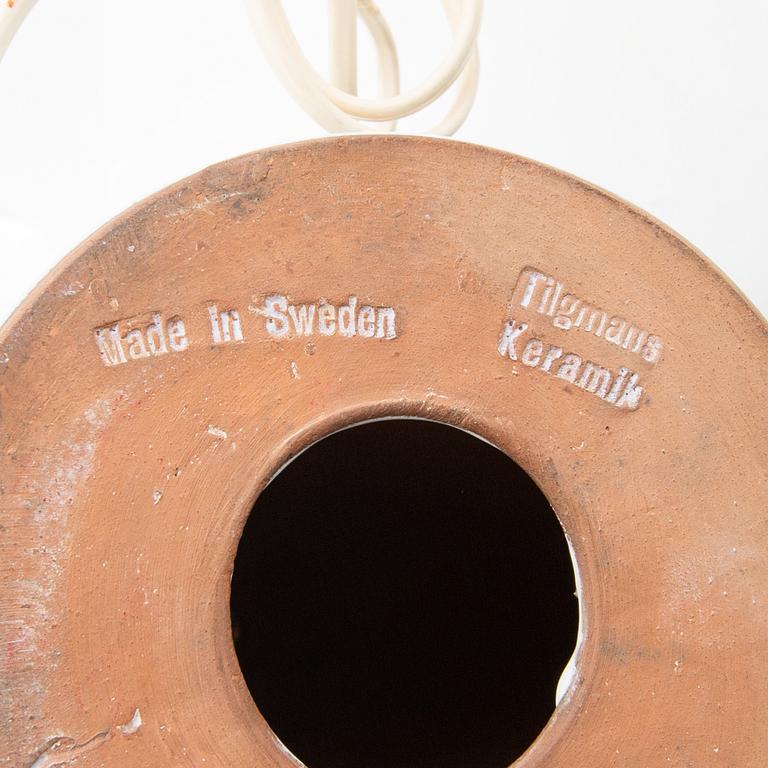 Table lamp Tilgmans mid-20th century glazed stoneware.