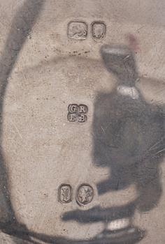 PARTI SILVER, 7 delar, silver, 1800 och 1900-tal, vikt ca 390 g.