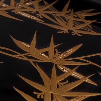 a japanese kimono tray, Meiji (1868-1912).