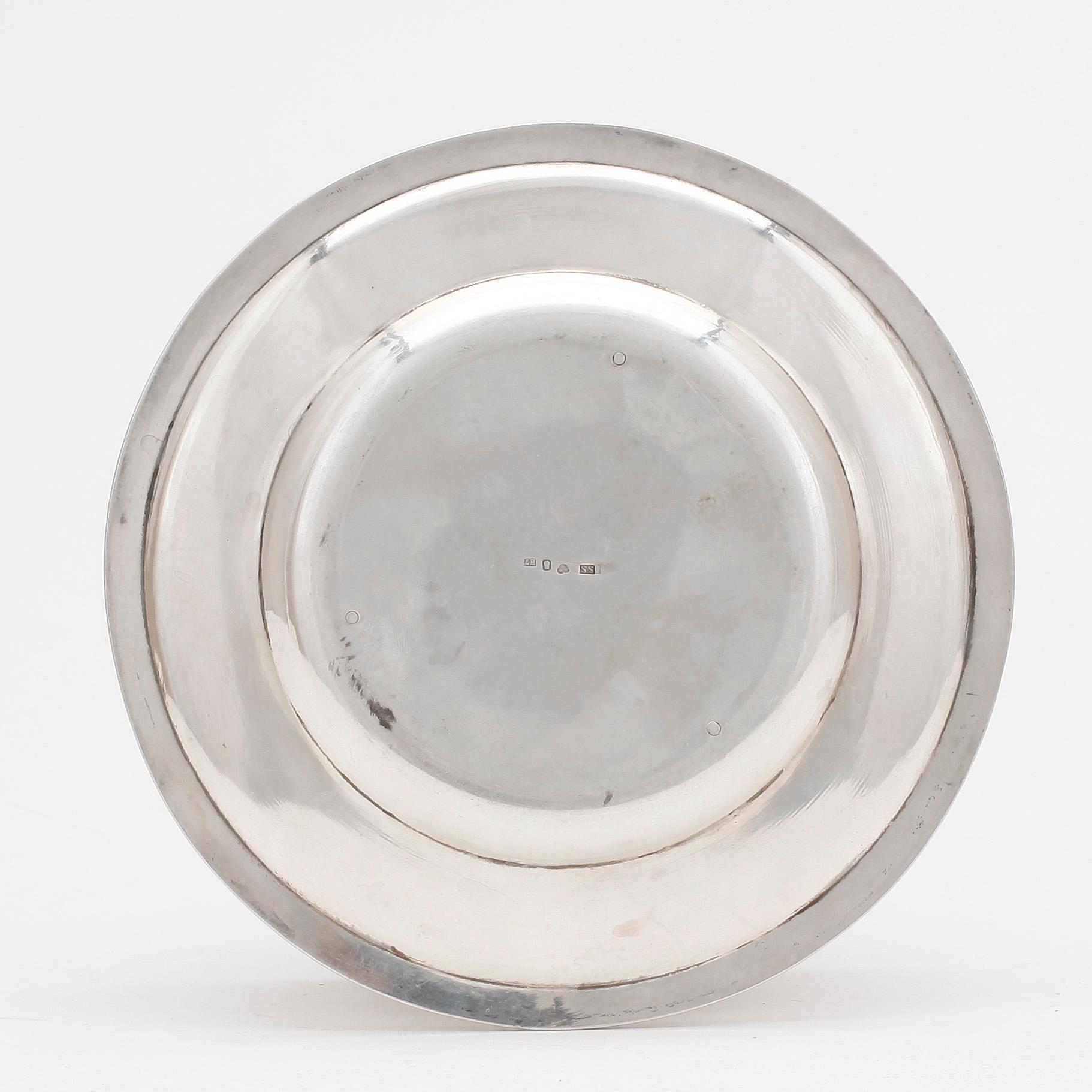 SÅSSKÅL, silver, Svea Svensson, Stockholm, 1910. Vikt ca 366g.