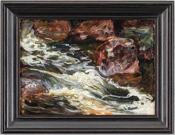 ROBERT THEGERSTRÖM, Olja på Windsor & Newton Sketching Tablet, Signerad och daterad "R Thegerström 1905".