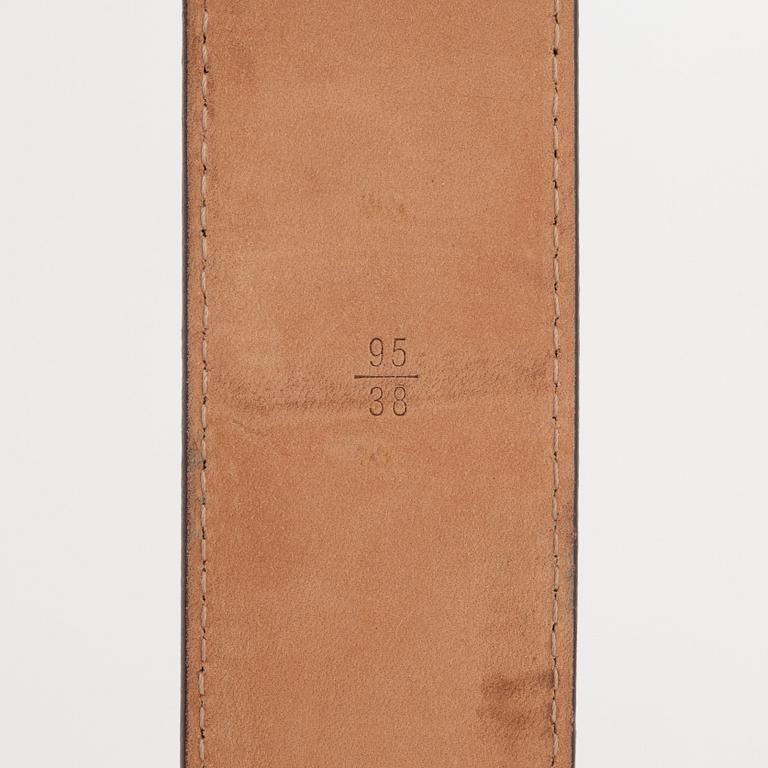 Louis Vuitton, a monogram canvas 'LV Initiales' belt, size 95, 2008.