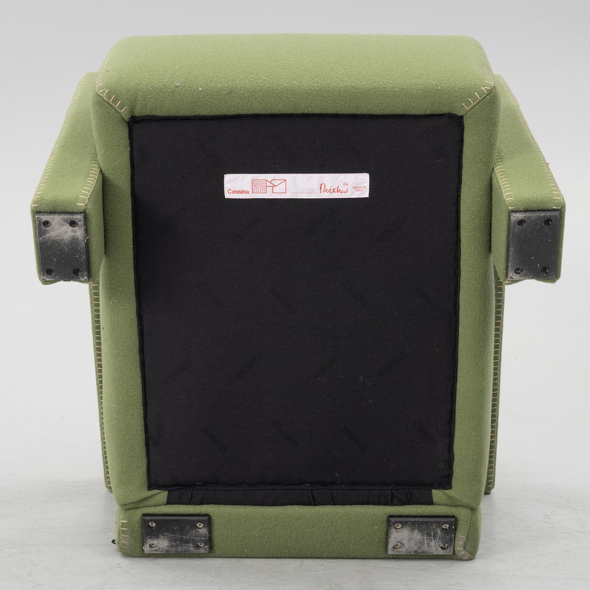 Gerrit Rietveld, fåtölj, "637 Utrecht Limited Edition", Cassina, Italien.