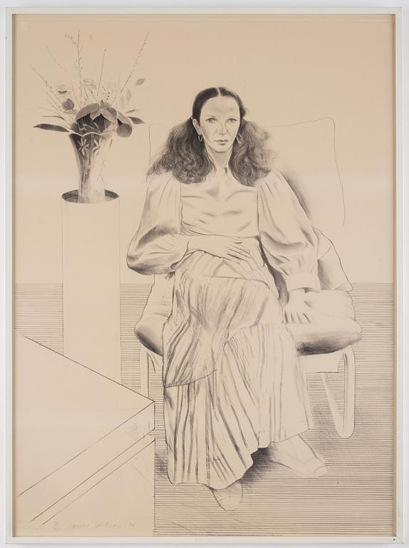 David Hockney, "Brooke Hopper".