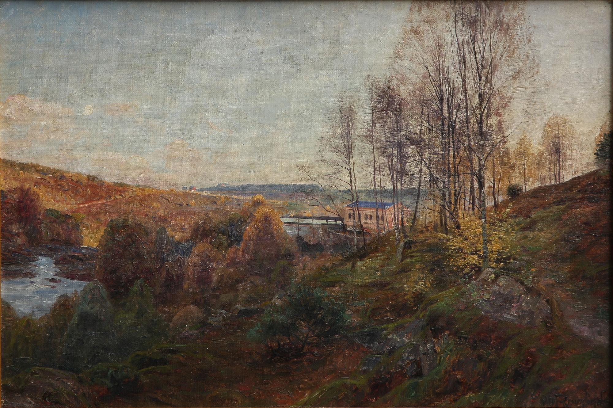 OLOF KRUMLINDE, olja på duk, sign.