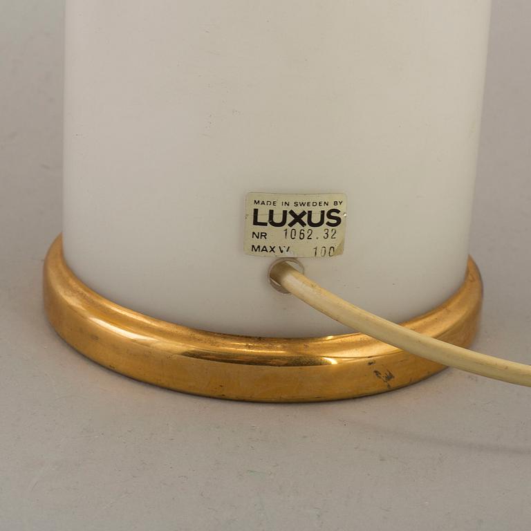 LUXUS, bordslampor, ett par, 1970-tal.