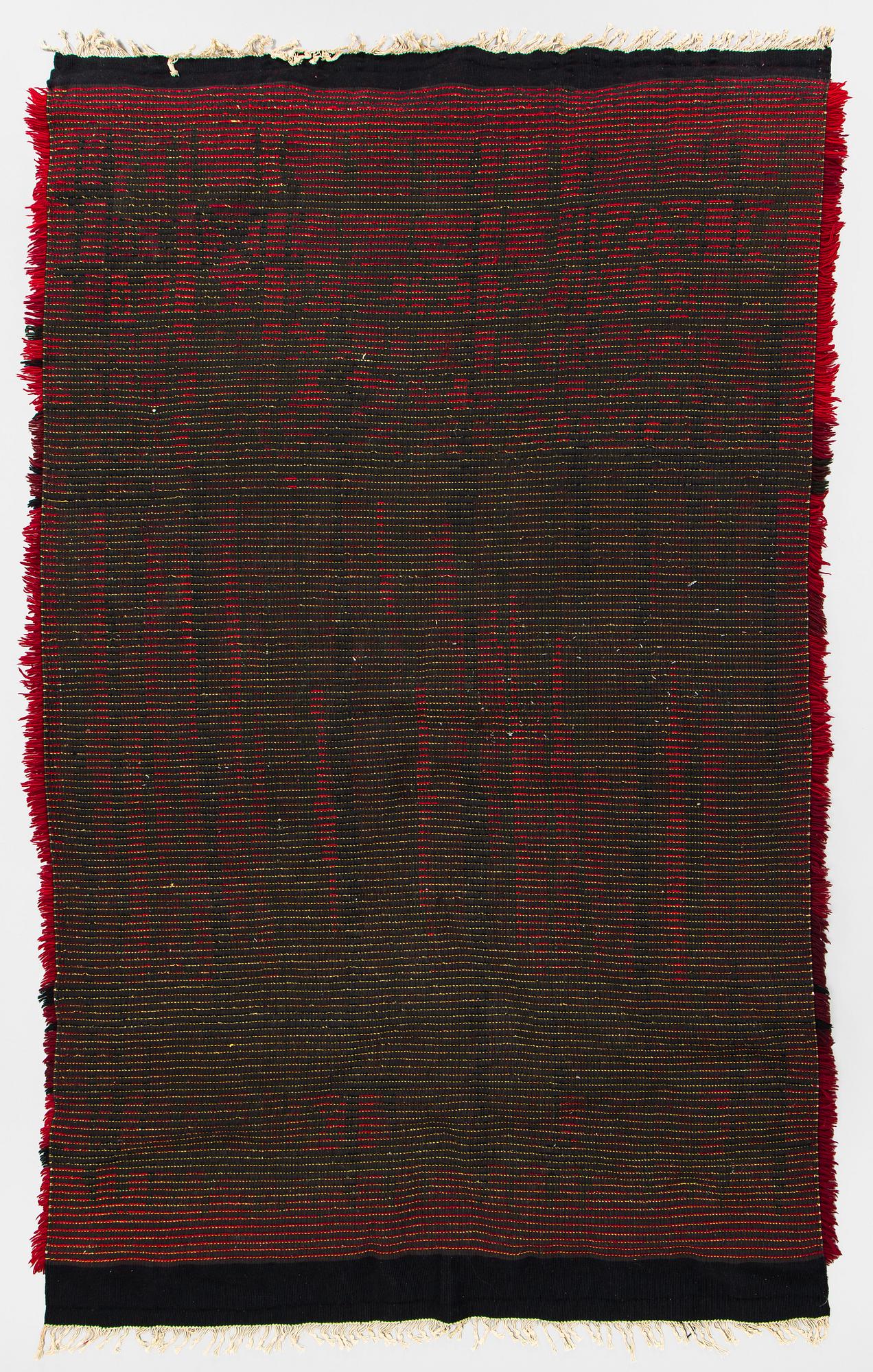 Kirsti Ilvessalo, ryijy, malli Suomen käsityön ystävät. Noin 233 x 140 cm.