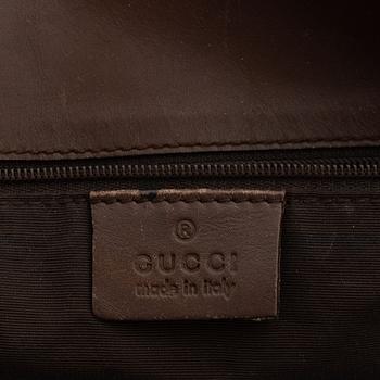 Gucci, a monogram canvas handbag.