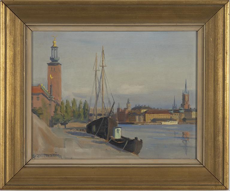 Gunnar Zetterström, oil on panel, signed.