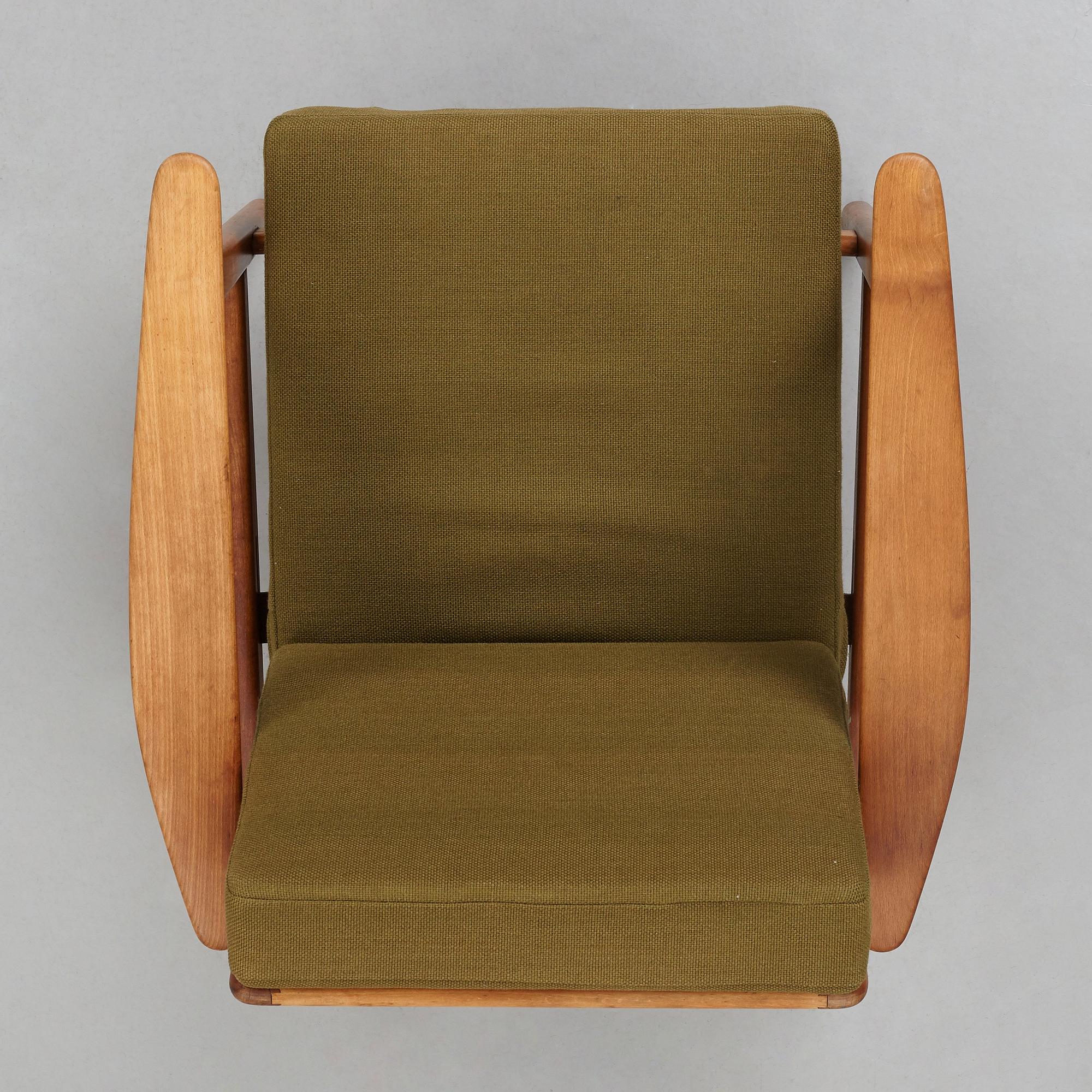 HANS J WEGNER, a "GE233" easy chair for Getama, Denmark 1960's.