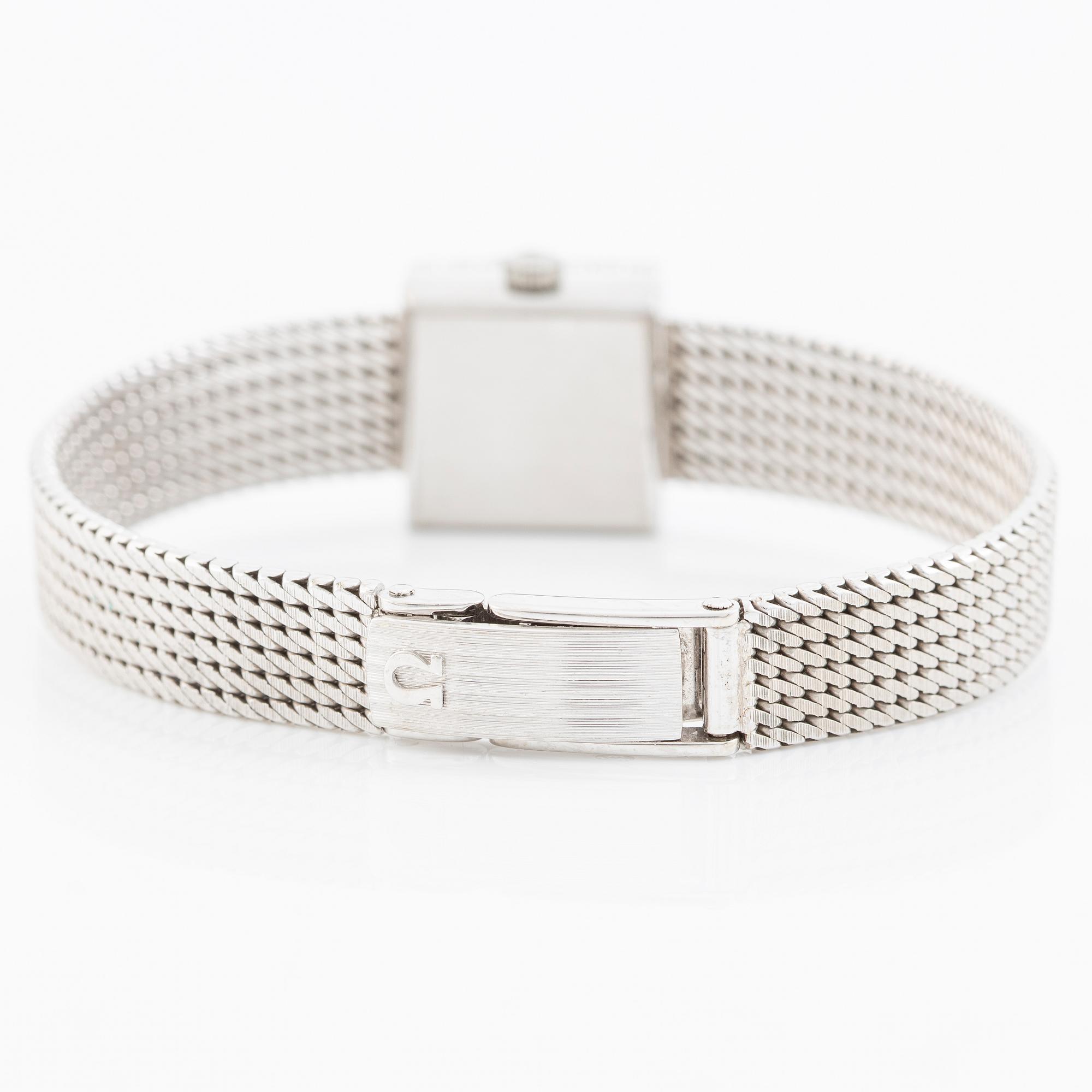 Omega, wristwatch, 14 x 14 mm.
