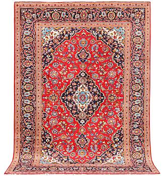 A Kashan carpet, a. 300 x 195 cm.