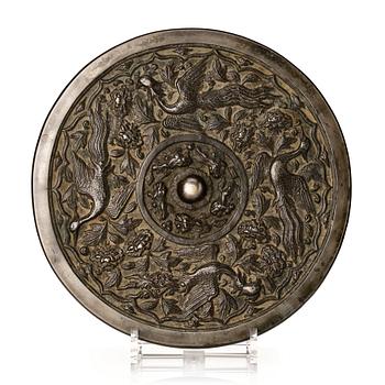 868. A bronze mirror, Ming dynasty (1368-1644).