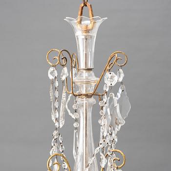 A chandelier, turn of the century 1900.
