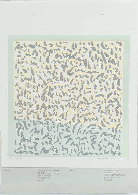 Grafikportfölj, 12 st, "Ljusets år".