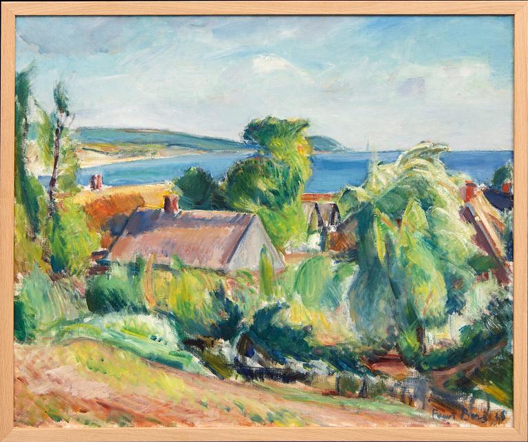 Frans Berg, olja på duk, signerad, daterad -28.