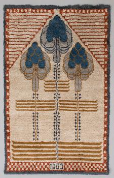 ILMA HIRN, RYIJY-RUG, "Jugend", Wetterhoff, Finland  1986. Ca 210x140 cm.