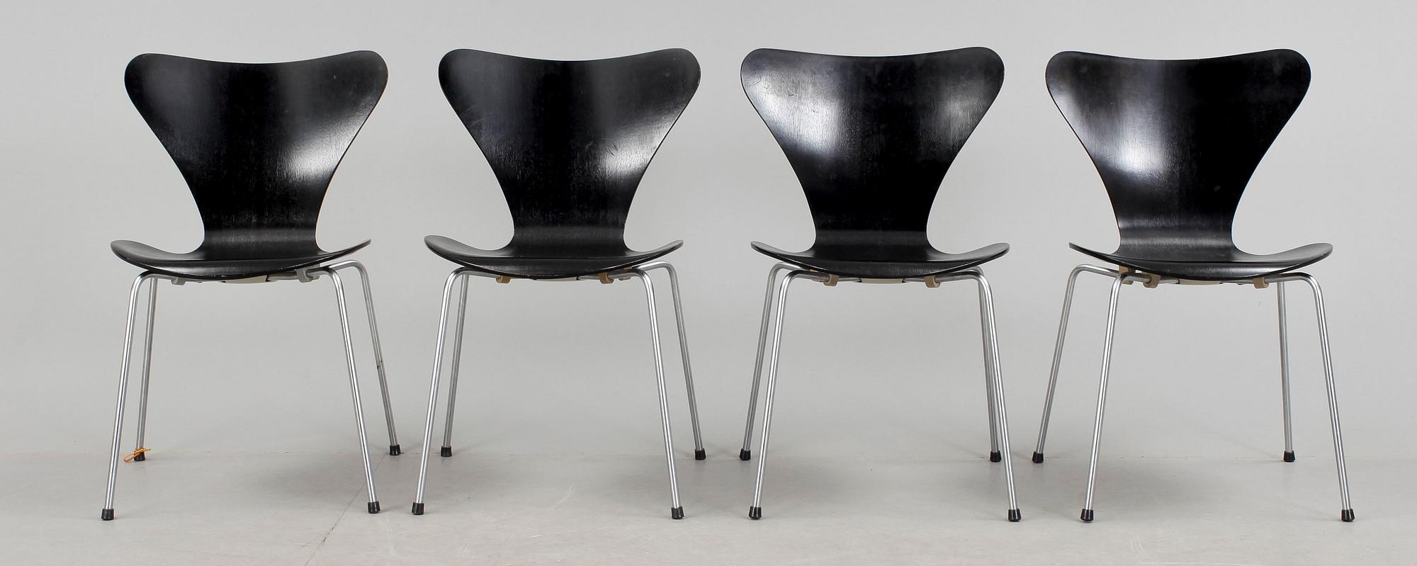 STOLAR, 4 st. "Sjuan", Arne Jacobsen.