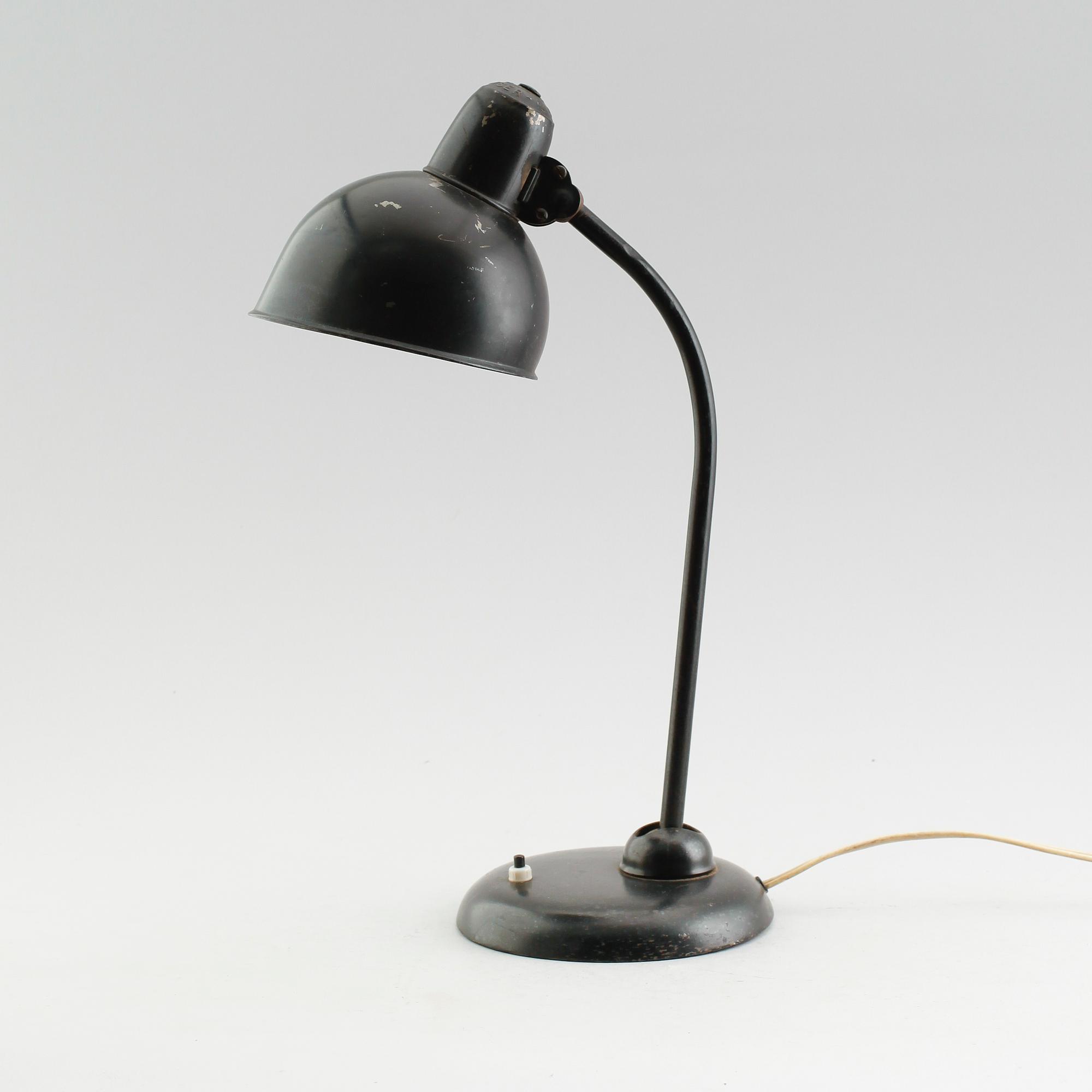 BORDSLAMPA, Christian Dell, Gebr. Kaiser Dell, Tyskland, formgiven 1934.