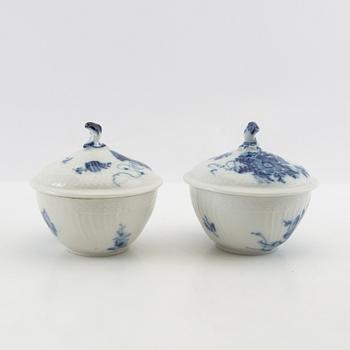 Service approximately 140 pieces "Blue Flower" Royal Copenhagen Denmark 20th century porcelain.
