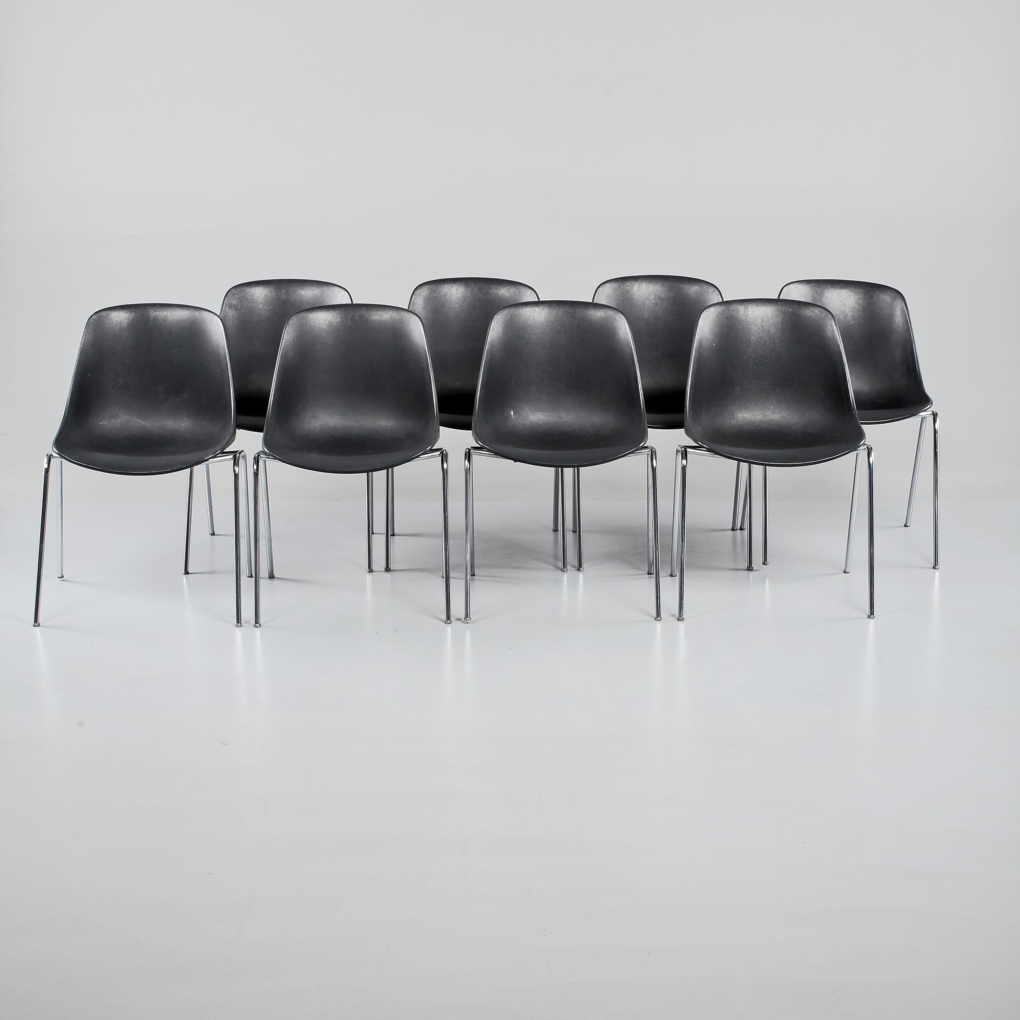 STOLAR, 8 st, "Polaris" Eero Aarnio, formgiven 1966.