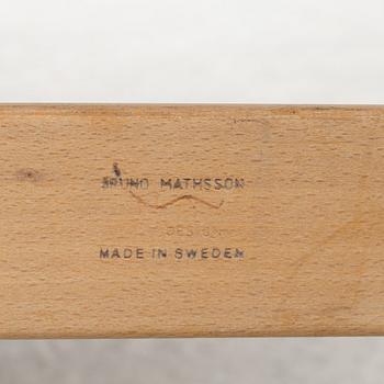 Bruno Mathsson, fåtölj, "Arbetsstolen", Firma Karl Mathsson, Värnamo 1968.