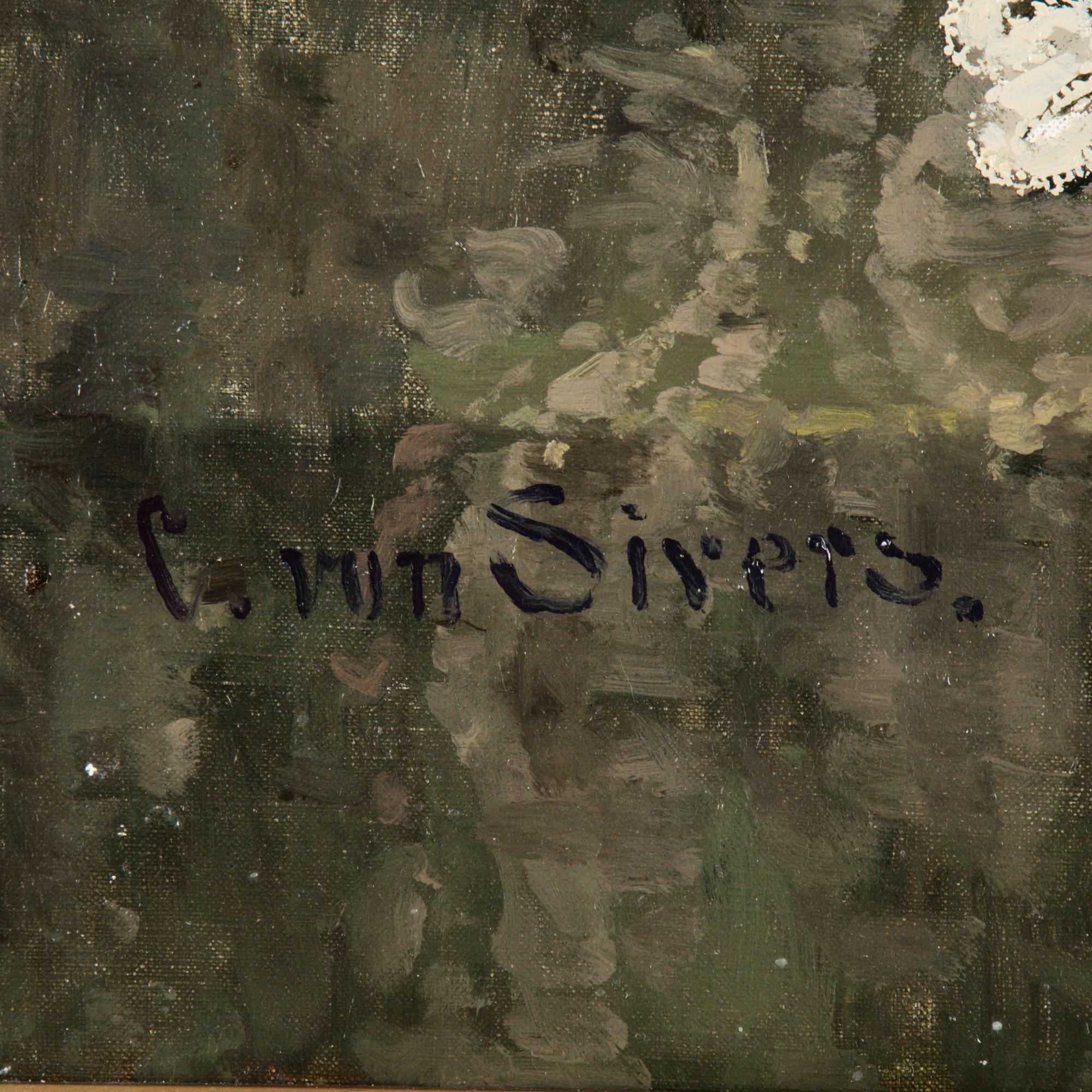 CLARA VON SIVERS, olja på duk, signerad C. von Sivers.