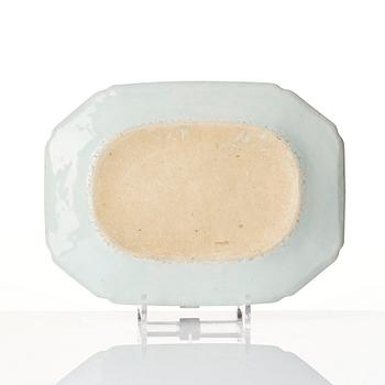 Two blue and white dishes, Qing dynasty, Qianlong (1736-95).