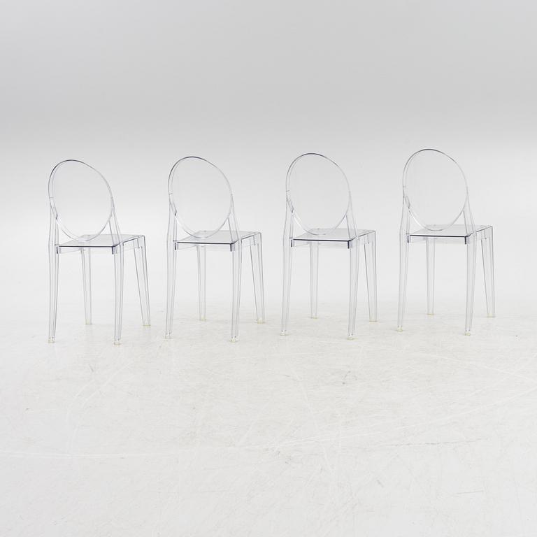 Philippe Starck, stolar, 4 st, "Victoria Ghost" för Kartell.