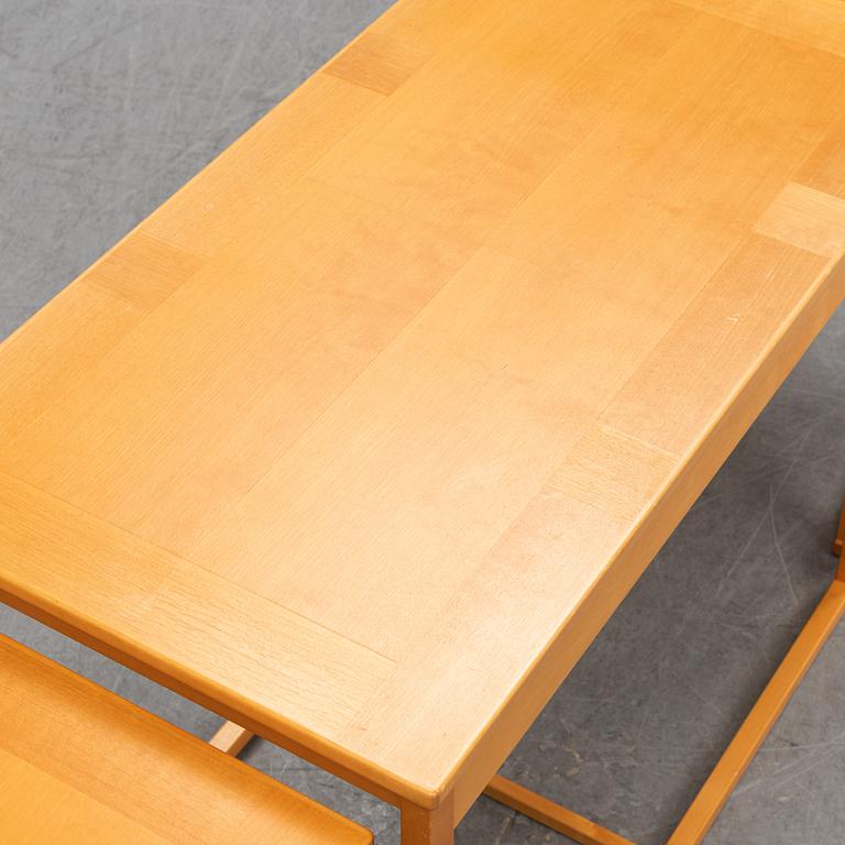 A 'Släden' nesting table by Carl Malmsten.