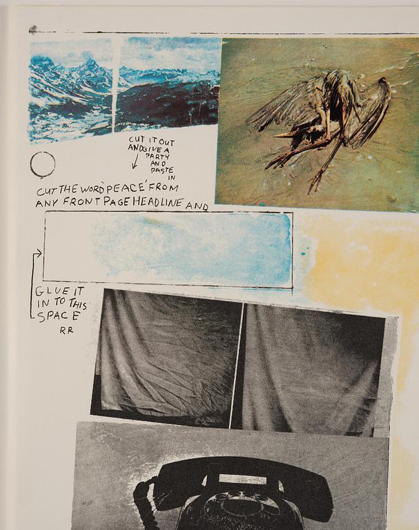 Robert Rauschenberg, "Poster for peace Rauschenberg 70".