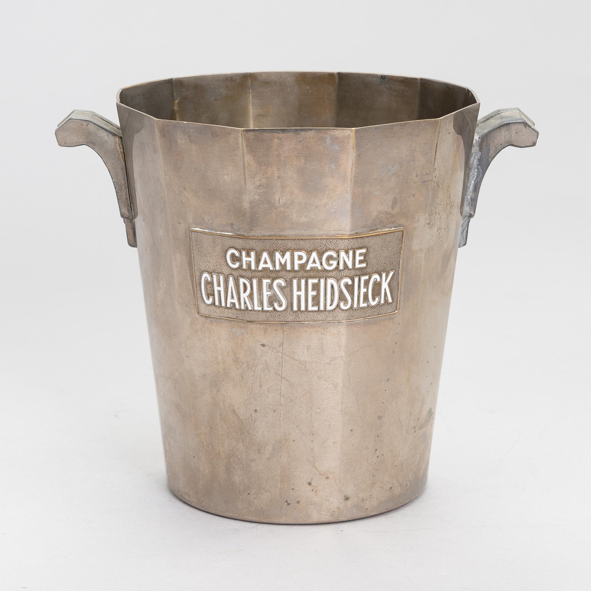Champagne cooler, Charles Heidsieck, Argit, France 1920s-30s.