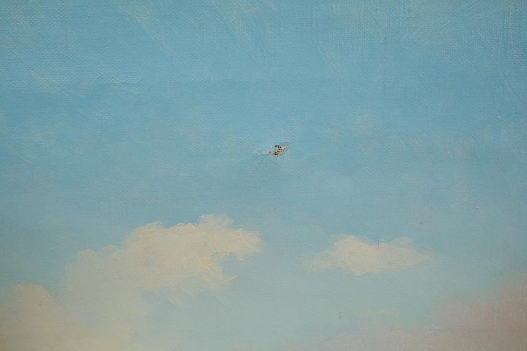 OKÄND KONSTNÄR, olja på duk, signerad A Hällfors.