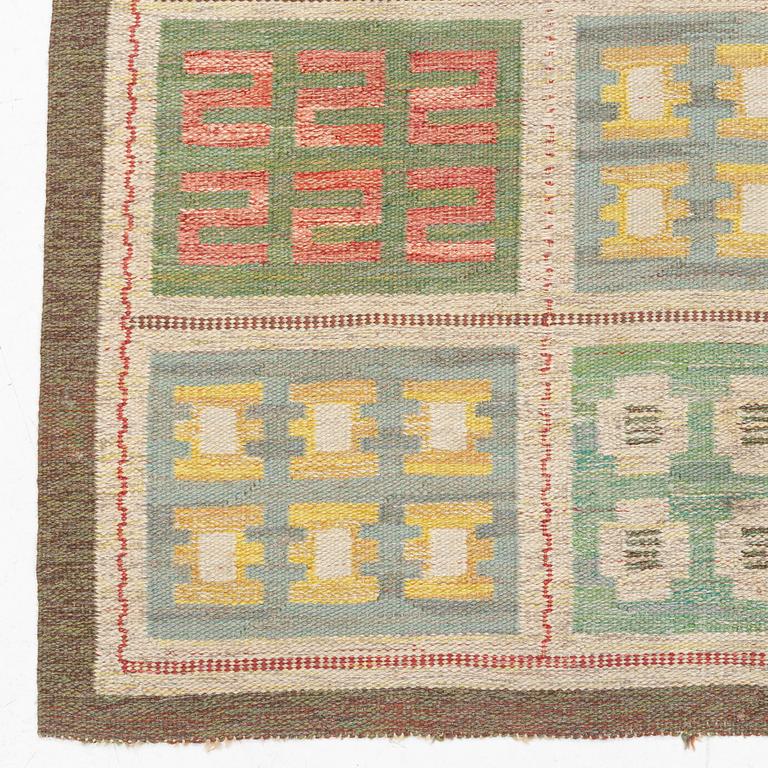 Edna Martin, a carpet, flat weave, c 206 x 158 cm, unsigned.