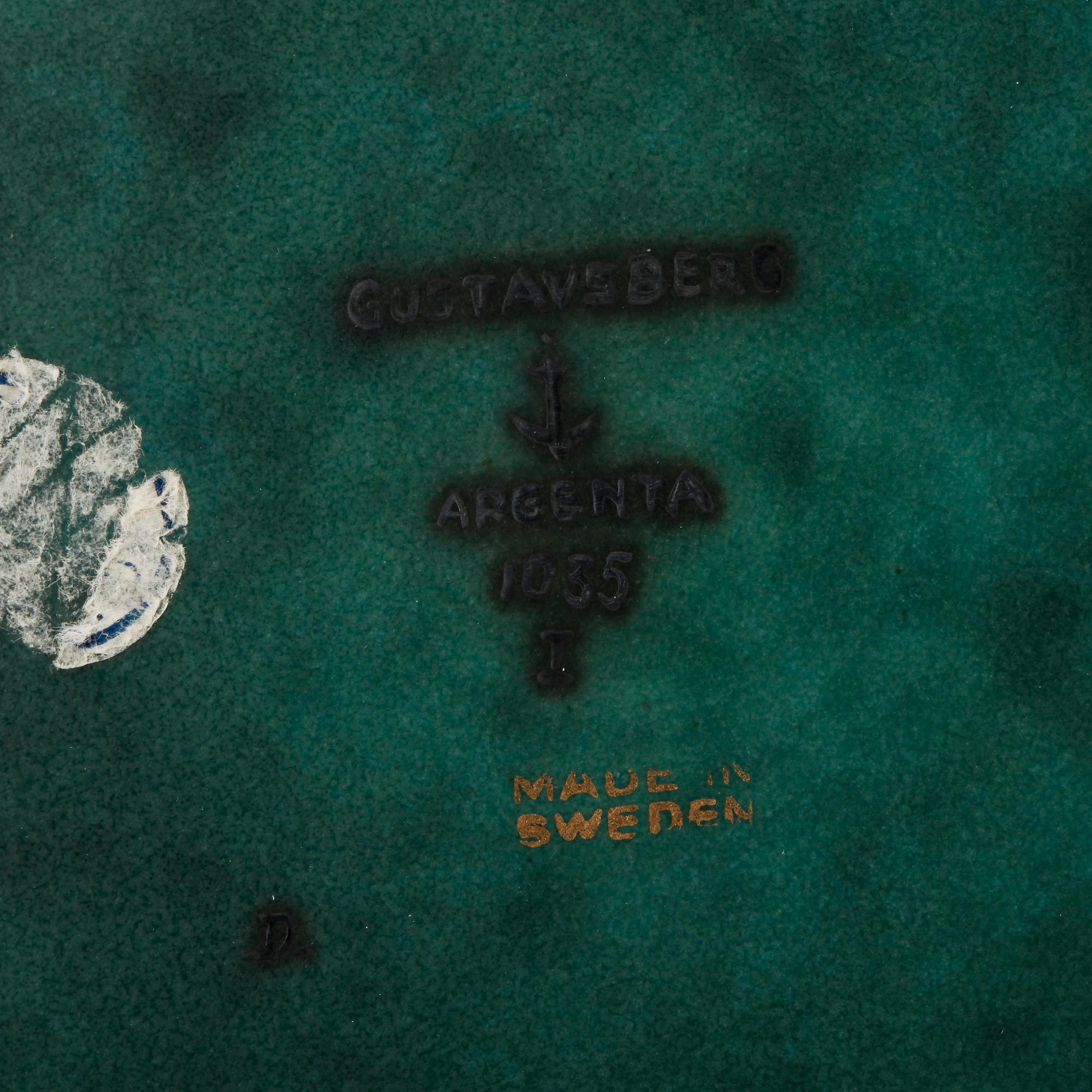 FAT, stengods, "Argenta", Wilhelm Kåge, Gustavsberg, 1934.