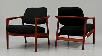 FÅTÖLJER, ett par, Folke Ohlsson, Dux, 1900-talets andra hälft.