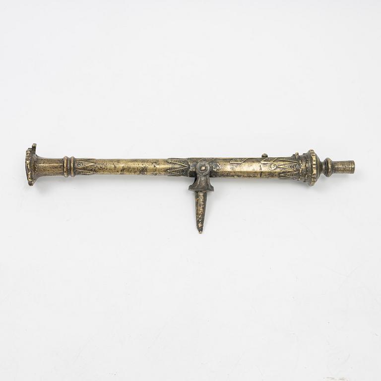 A brass Lantaka swivel gun, possibly 19th Cenutry.