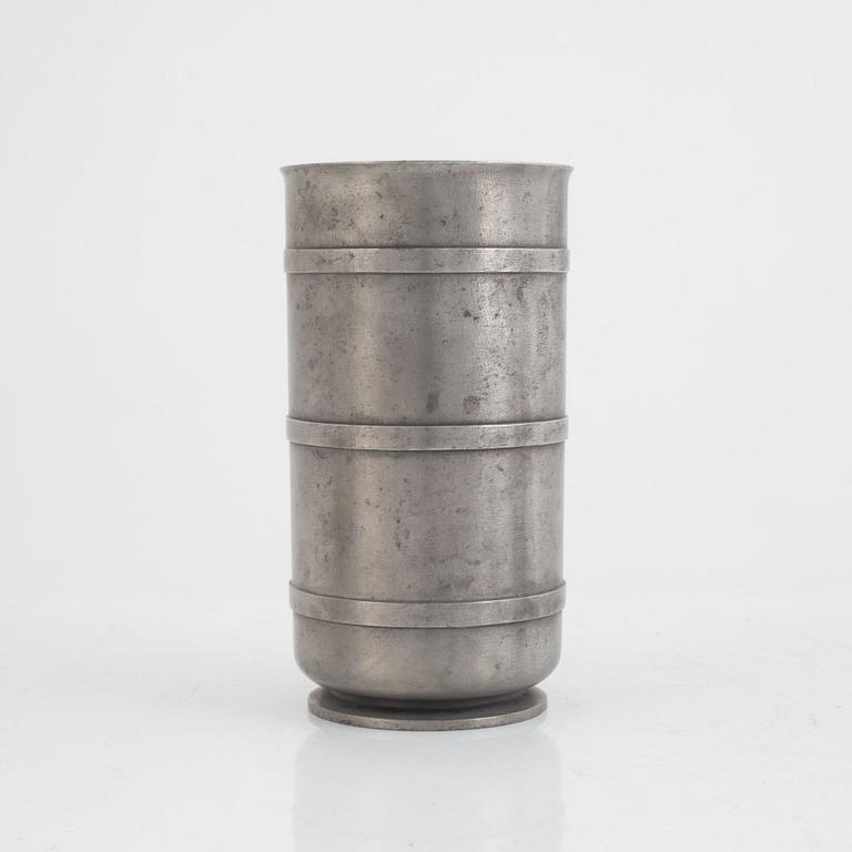 Edvin Ollers, a vase, a pair of candlesticks and a box, including Stockholm 1944.