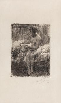 194. Anders Zorn, "Modellen läser brev".