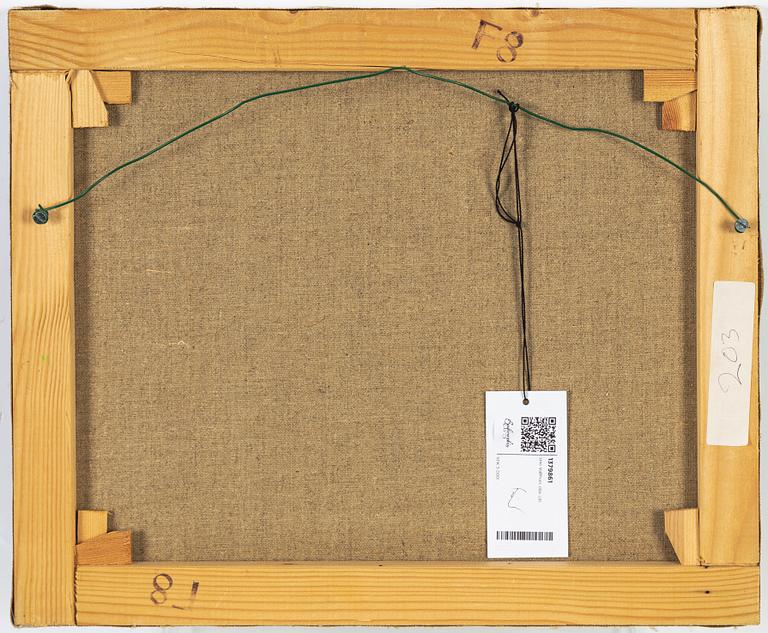 Uno Vallman, olja på duk, signerad och daterad 1981.