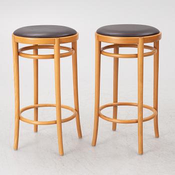 Jonas Bohlin, Four 'Piruett' bar stools, Gemla Fabrikers AB, 2008.