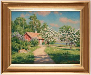 Johan Krouthén, Blommande fruktträd.