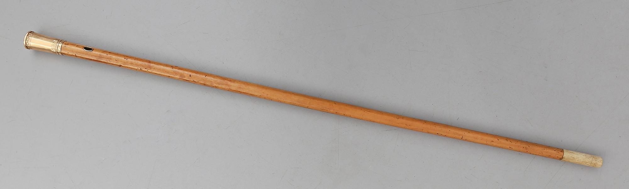 SPATSERKÄPP, 18K guld, björk, Stockholm 1793.