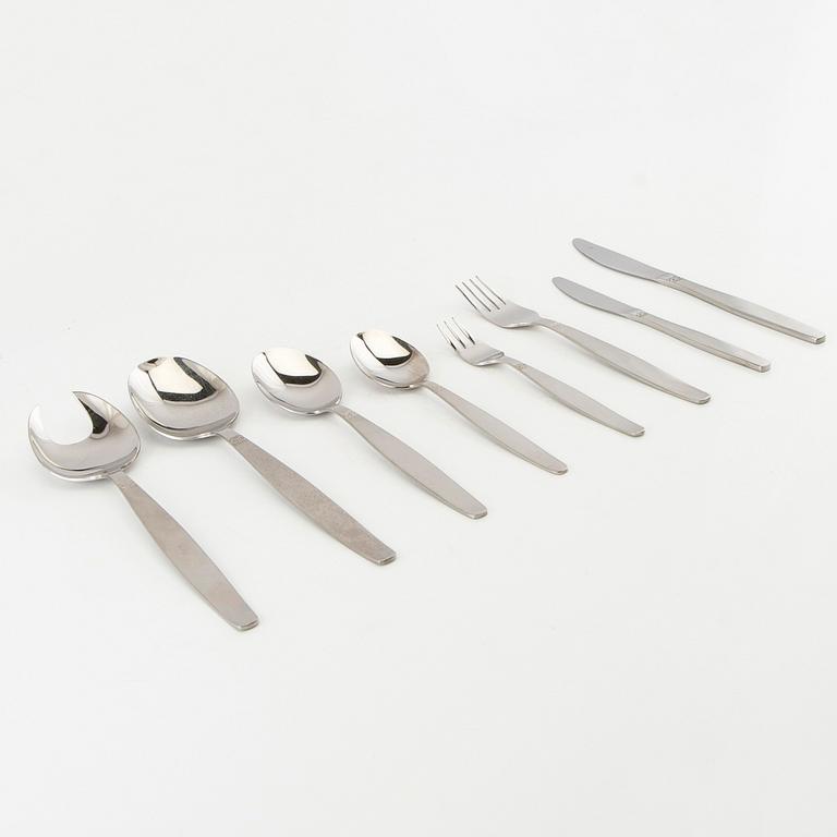 Sonja Katzin, 75-piece cutlery set "Sessan" for Nils Johan, 1960s, stainless steel.